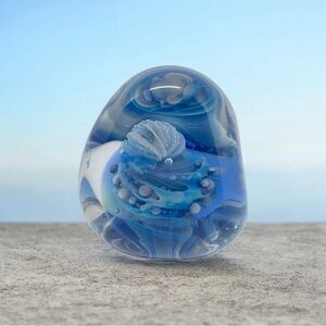 Seegers Fein Glass paperweight signed and dated 1995